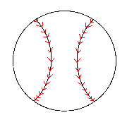 野球ボールのイラスト